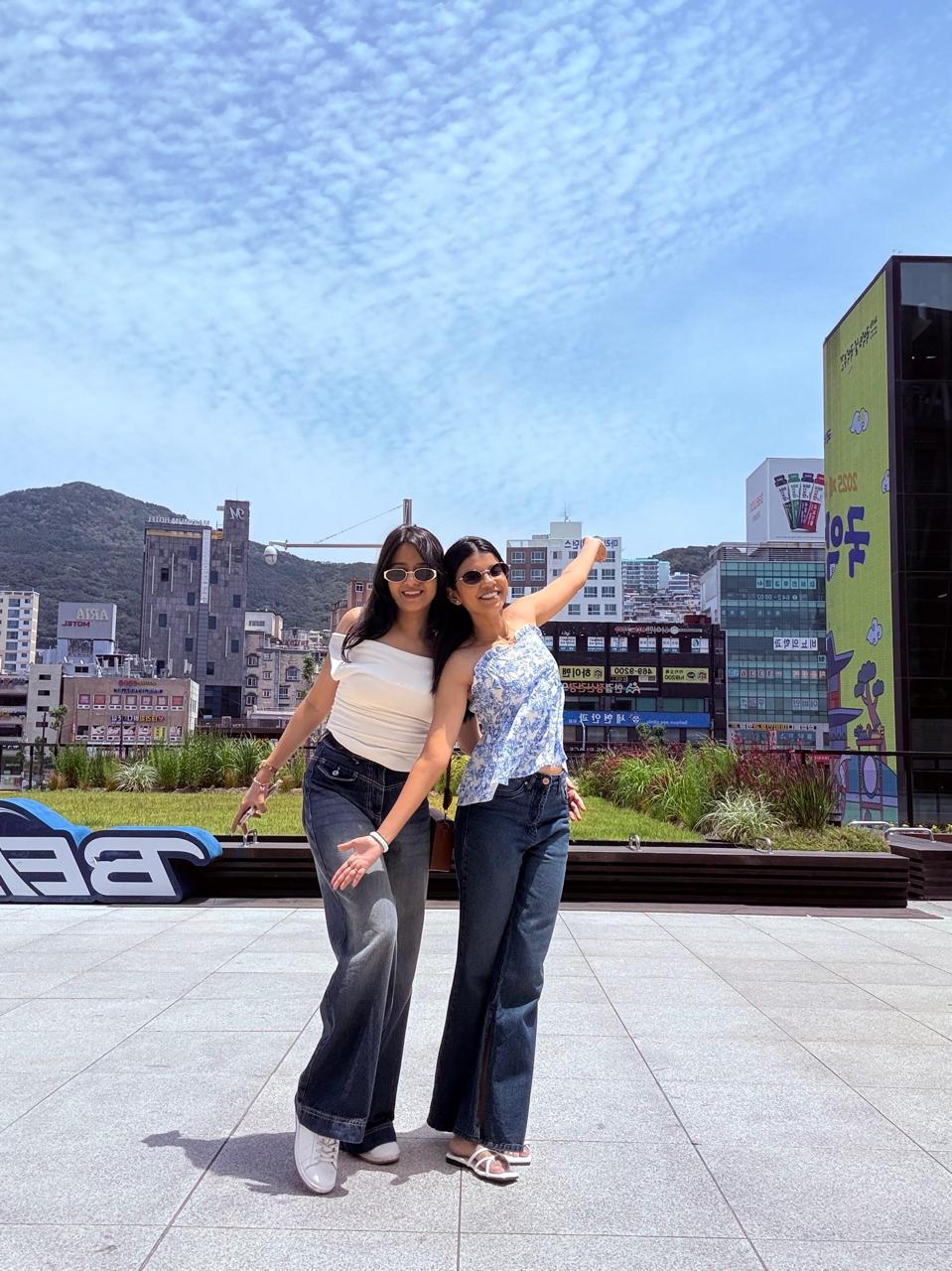 Sonalee and Disha together in South Korea